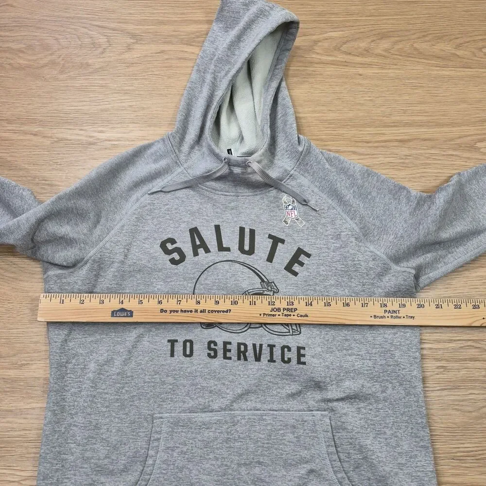 Nike Cleveland Browns Salute To Service Sweatshirt Hoodie Womens L Pullover
